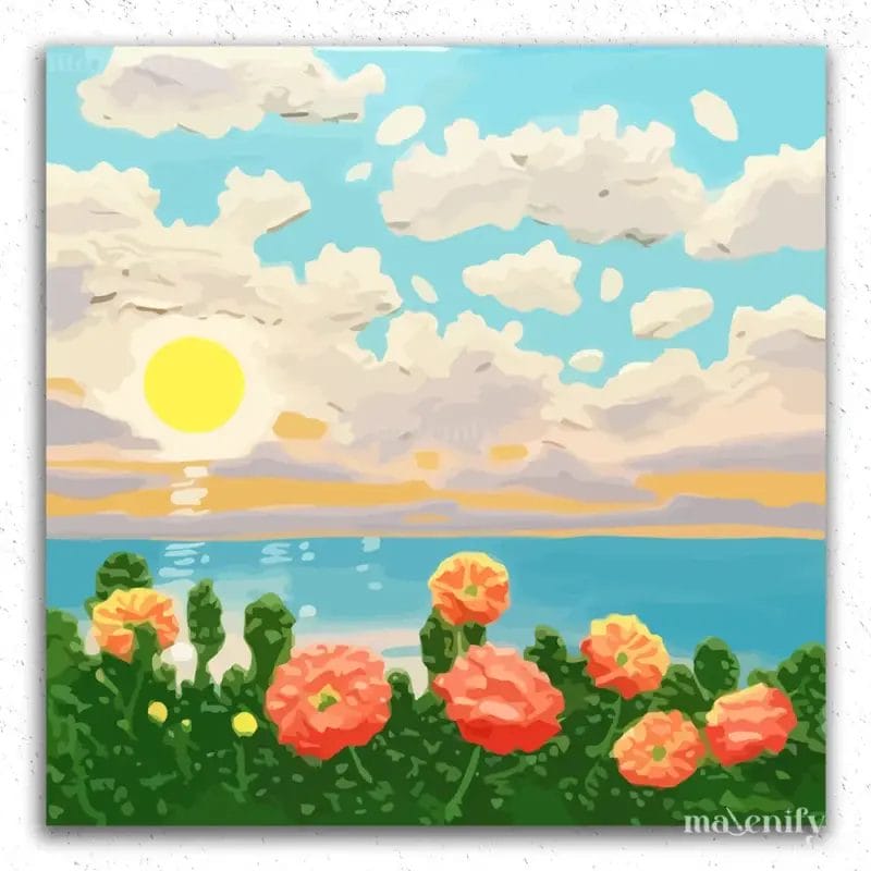 Cloudy Weather and Flowers