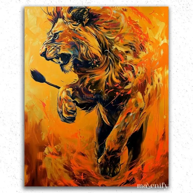 The Roaring Lion - Paint by Number