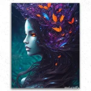 The Majestic Girl and Butterflies