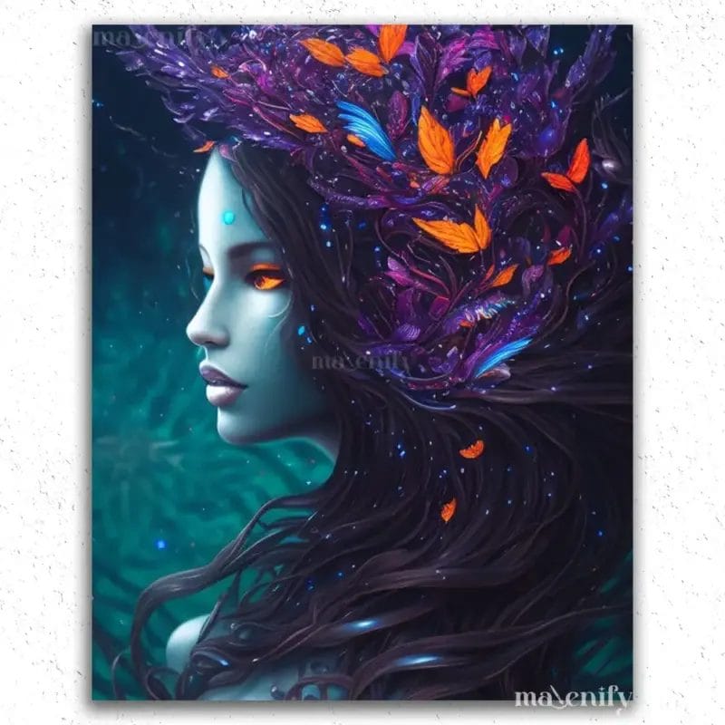 The Majestic Girl and Butterflies