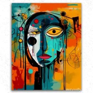 The Unique Abstract Portrait - Paint by Numbers