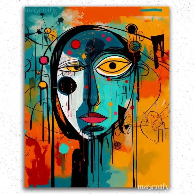 The Unique Abstract Portrait - Paint by Numbers