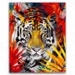 Colorful Tiger - Paint by Numbers