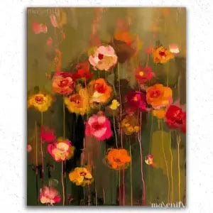 Multicolor Flowers - Paint By Numbers