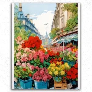 The Flower Market Paint by Numbers