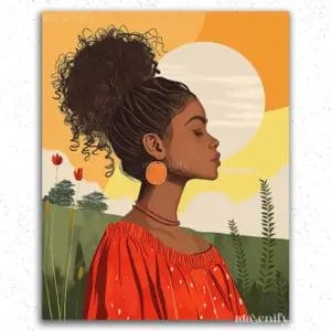 The beautiful Girl - Paint by Numbers