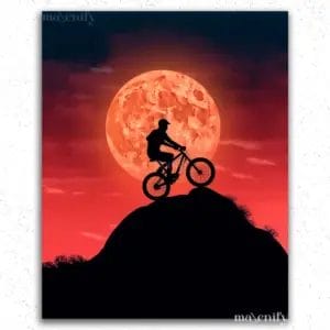 Cyclist on the Hill - Paint By Numbers