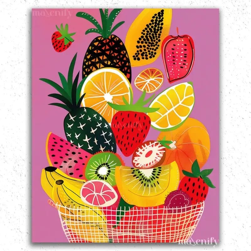 Colorful Fruits - Paint By Numbers