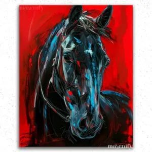 Black Horse - Paint by Numbers