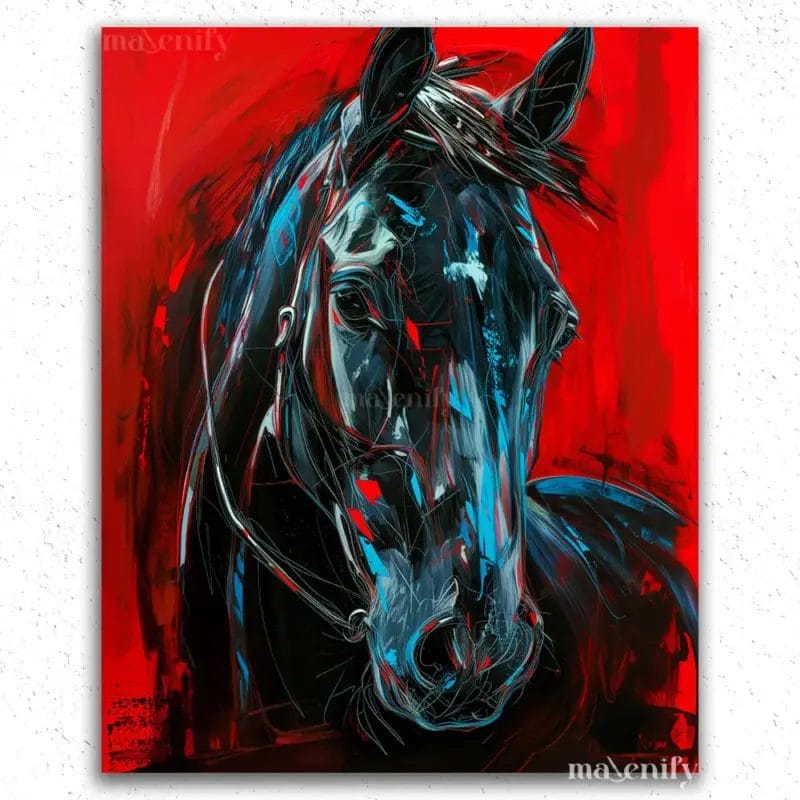 Black Horse - Paint by Numbers