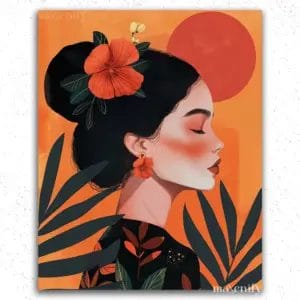The side pose - Paint by numbers