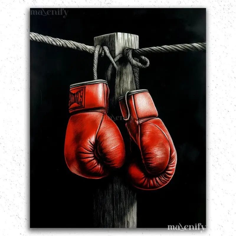 Boxing Gloves - Paint by Numbers