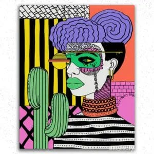 Woman Pop Art - Paint by Numbers
