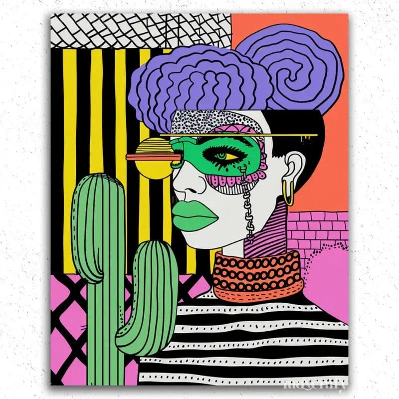 Woman Pop Art - Paint by Numbers