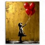 Girl With Balloons - Paint by Numbers