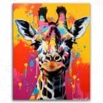 Colorful Giraffe - Paint By Numbers