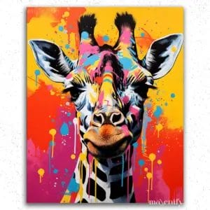 Colorful Giraffe - Paint By Numbers
