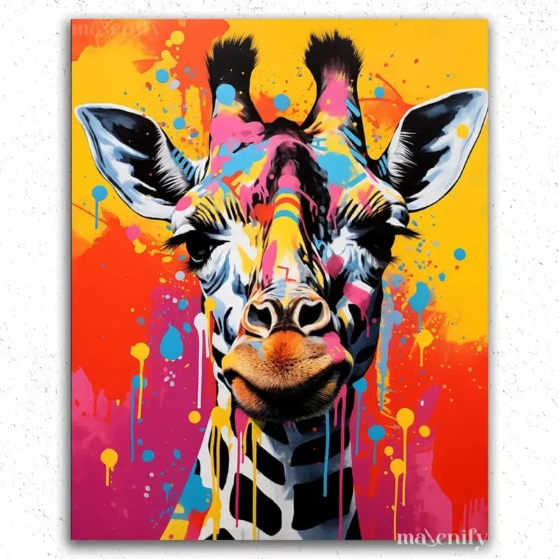 Colorful Giraffe - Paint By Numbers