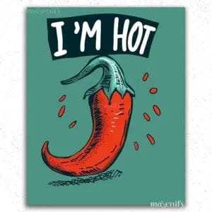 I am Hot - Paint by Numbers