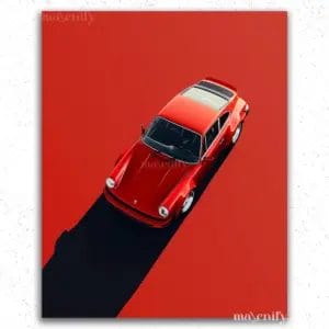 The Red Luxury Car - Paint by Numbers