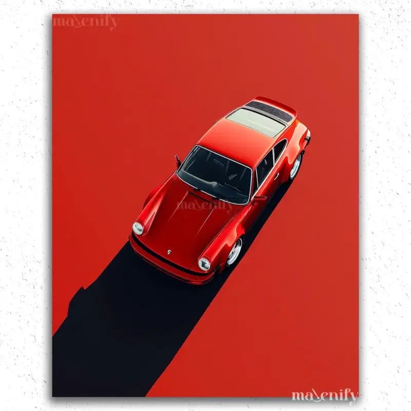 The Red Luxury Car - Paint by Numbers