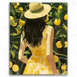 Woman in The Garden - Paint by Numbers