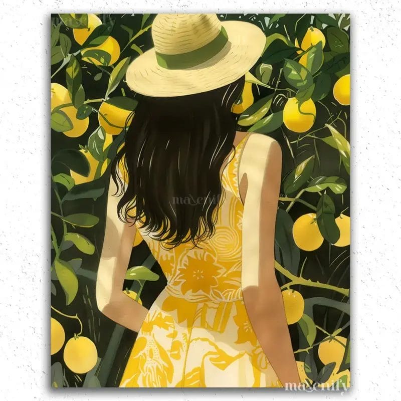 Woman in The Garden - Paint by Numbers