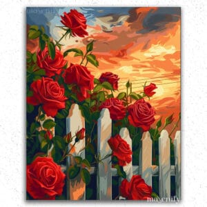 Red Roses and Clouds