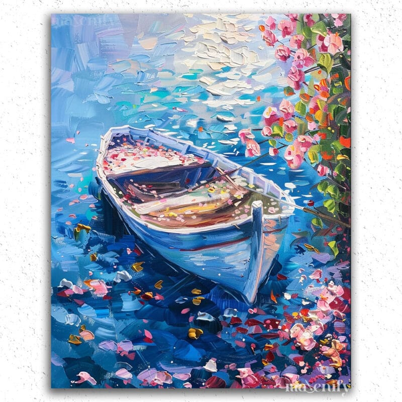 Boat and Flowers
