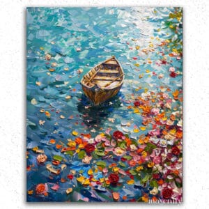 Flowers Near the Boat