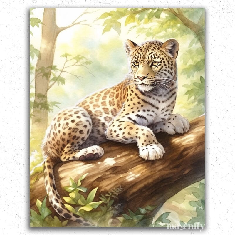 Leopard on Tree