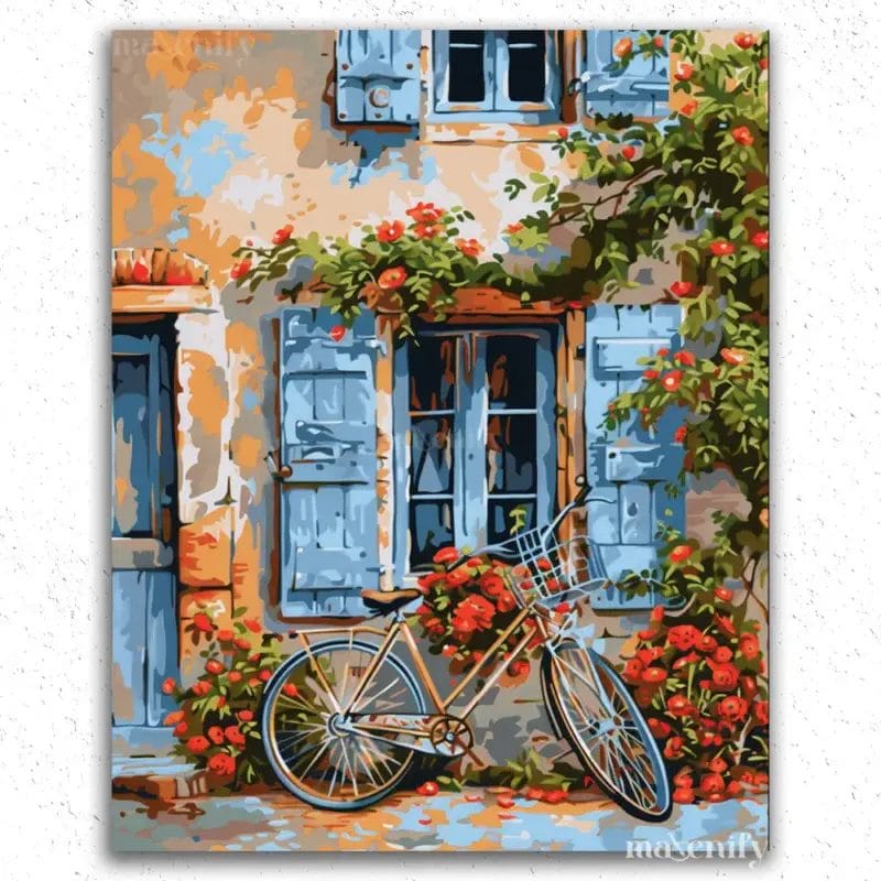 Red Cycle and Old House