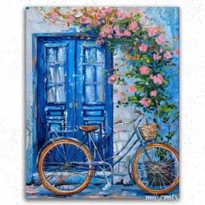 Blue Cycle and House