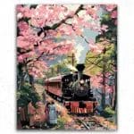 Flowers and Train