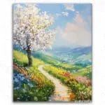 Beautiful Path in the Fields