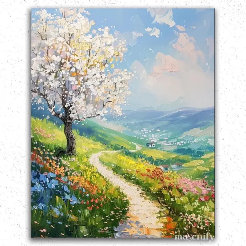 Beautiful Path in the Fields