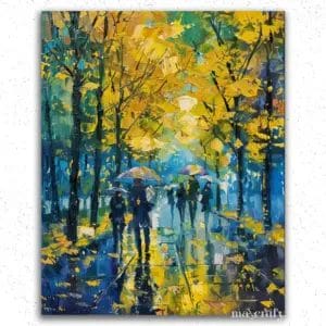 People with Umbrella