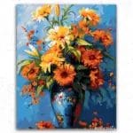 Colorful Flowers in a Vase
