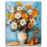 White and Colorful Flowers