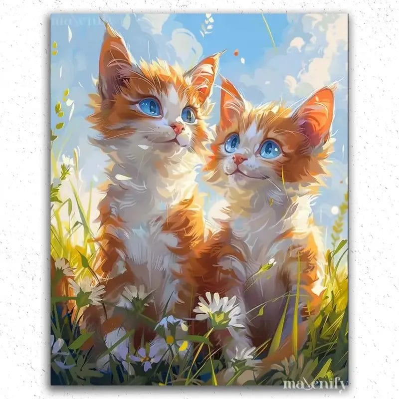 Two Cat - Paint by Numbers