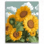 Four Sunflowers