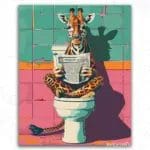 Giraffe in Toilet