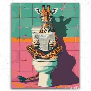 Giraffe in Toilet
