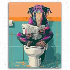 Elephant in Toilet