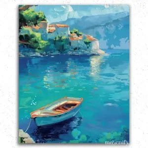 Boat in Blue Water