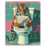 Tiger in Washroom