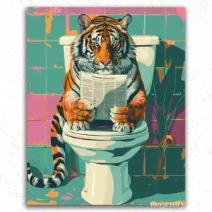 Tiger in Washroom