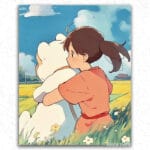 Girl with her Teddy