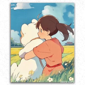 Girl with her Teddy