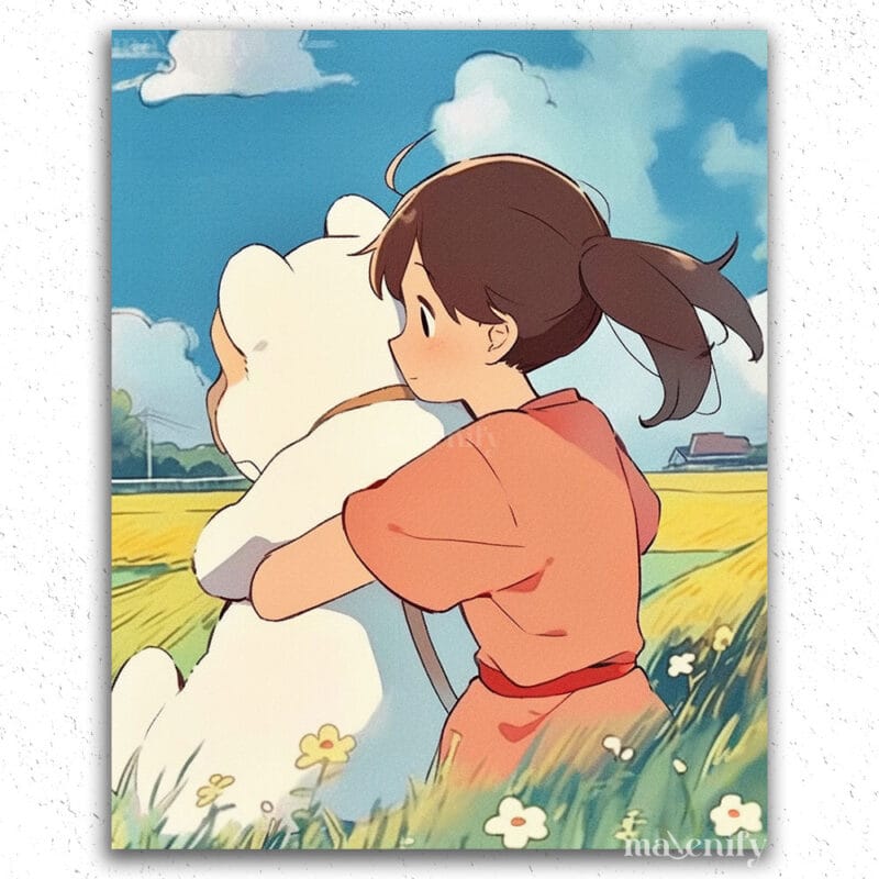 Girl with her Teddy
